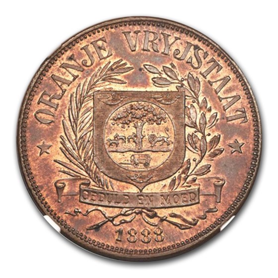 (1815-16) Orange Free State Penny PR-64 PCGS (Red/Brown) (1815-16) Orange Free State Penny PR-64 PCGS (Red/Brown)